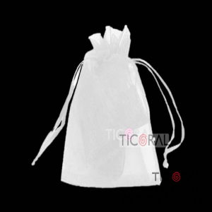 BOLSA BLANCO ORGANZA 20X13 CM HS2626-1 x 1